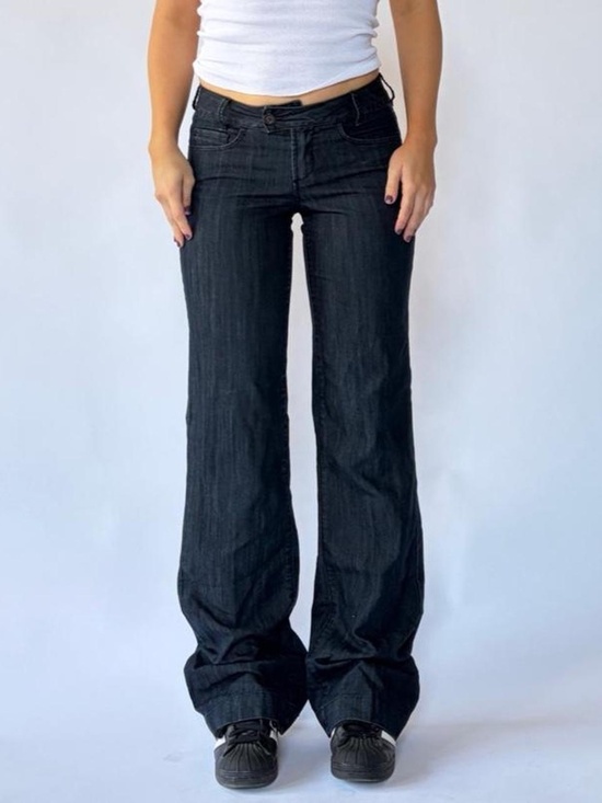 Jag Jeans Pants - Low Rise Flare Denim Trousers Jag Size 4